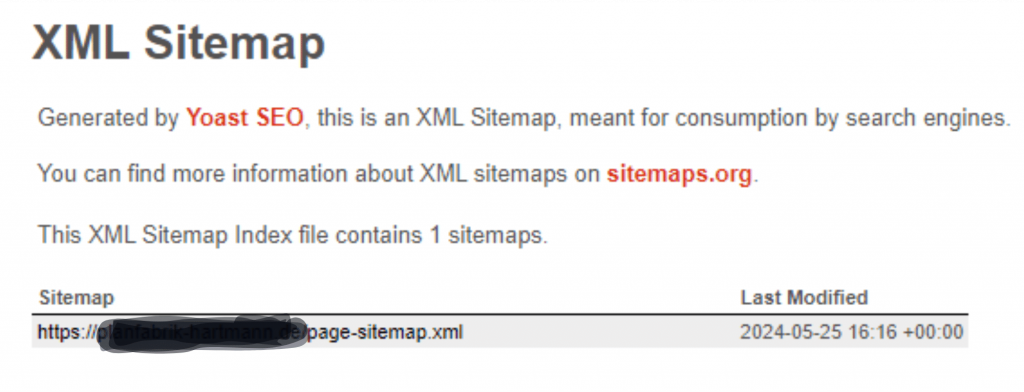 WordPress Sitemap erstellen Yoast SEO